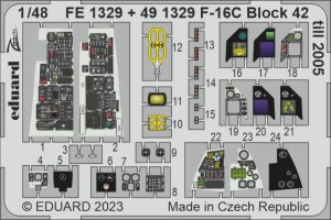 Eduard FE1329 - 1:48 F-16C Block 42 till 2005