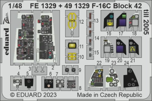 Go to product Eduard FE1329 - 1:48 F-16C Block 42 till 2005
