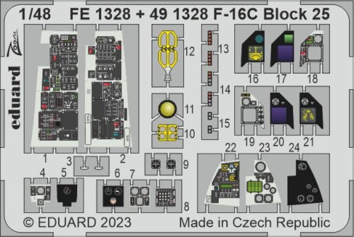 Go to product Eduard FE1328 - 1:48 F-16C Block 25