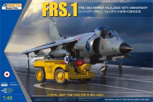 Go to product Kinetic 48138 - 1:48 FRS.1 Sea Harrier Falklands 40th Anniversary with a Royal Navy Tow Tractor