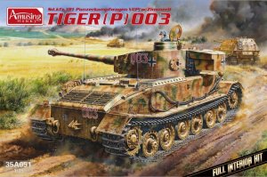 Amusing Hobby 35A051 - 1:35 Tiger (P) 003 Sd.Kfz. 181 Panzerkampfwagen VI(P) w/Zimmerit w/ Full Interior