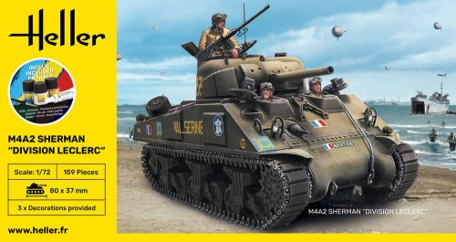 Go to product Heller 56894 - 1:72 M4A2 Sherman Division Leclerc