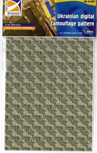 Go to product Breeze Decals 24-001 - 1:24 Ukrainian Digital Camouflage Pattern