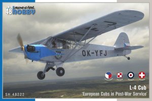 Special Hobby 48222 - 1:48 L-4 Cub European Cubs in Post-War Service