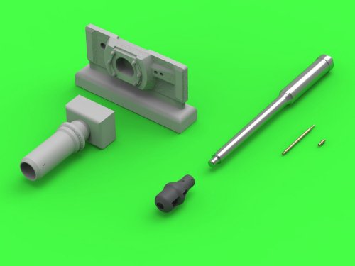 Go to product Master GM-72-021 - 1:72 PzKpfw VI Tiger I  MG-34 and 88mm KwK36 L/56 with early type muzzle brake gun barrels and standard mantlet shield