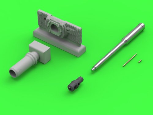 Go to product Master GM-72-022 - 1:72 PzKpfw VI Tiger I  MG-34 and 88mm KwK36 L/56 with late type muzzle brake gun barrels and final mantlet shield