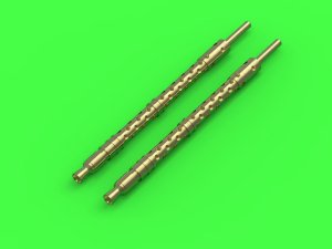 Master GM-72-024 - 1:72 MG-34 7,92mm gun barrels with perforated cooling jacket used by infantry and on early German tanks