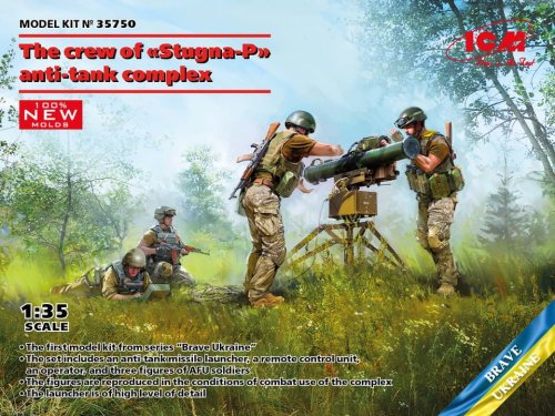Go to product ICM 35750 - 1:35 The crew of Stugna-P Anti-Tank Complex