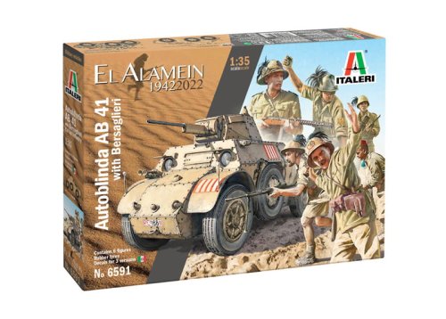 Go to product Italeri 6591 - 1:35 Autoblinda AB 41 with Bersaglieri El Alamein 1942