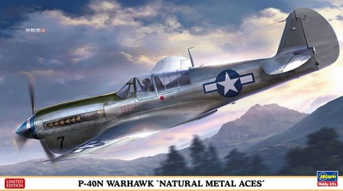 Go to product Hasegawa 07516 - 1:48 P-40N Warhawk Natural Metal Aces