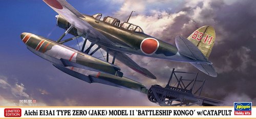 Go to product Hasegawa 02416 - 1:72 Aichi E13A1 Type Zero Jake Model 11 Battleship Kongo w/Catapult
