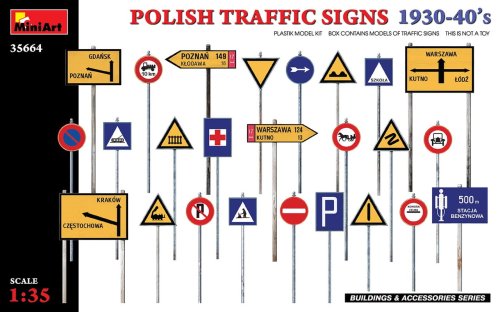 Go to product Miniart 35664 - 1:35 Polish Traffic Signs 1930-40s