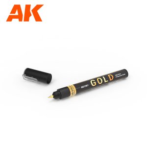 AK Interactive 1301 - Metallic paint marker Gold