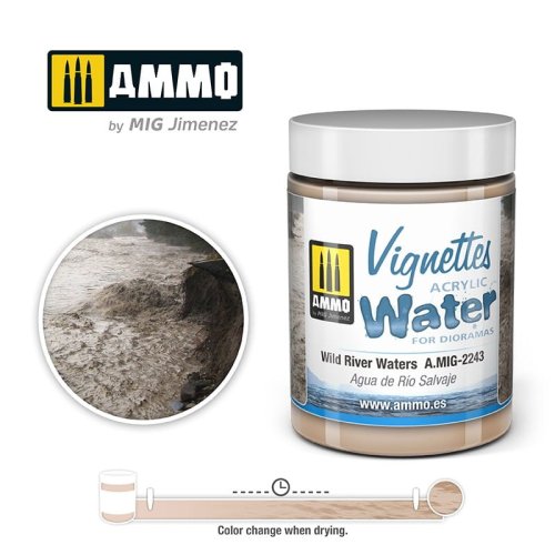 Go to product Ammo Mig 2243 - Acrylic Water Wild River Waters 100 ml