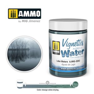 Ammo Mig 2242 - Acrylic Water Lake Waters 100 ml