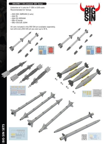 Go to product Eduard SIN648100 - 1:48 F-35A armament