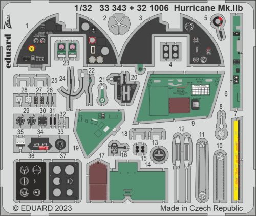 Go to product Eduard 33343 - 1:32 Hurricane Mk.IIb