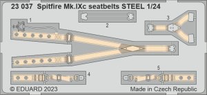 Eduard 23037 - 1:24 Spitfire Mk.IXc seatbelts - Steel