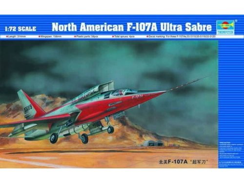 Go to product Trumpeter 01605 - 1:72 North American F-107A Ultra Sabre