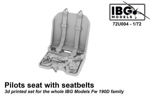 IBG 72U004 - 1:72 Pilot Seat with Seatbelts for Fw 190D - 3D printed set