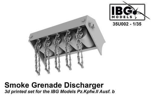 Go to product IBG 35U002 - 1:35 Smoke Grenade Discharger 3d printed set for Pz.Kpfw.II Ausf. B