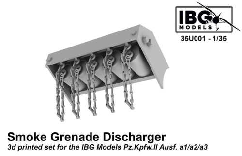 Go to product IBG 35U001 - 1:35 Smoke Grenade Discharger 3d printed set for Pz.Kpfw.II Ausf. a1/a2/a3