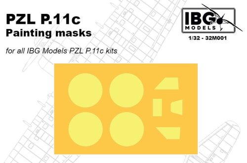Go to product IBG 32M001 - 1:32 PZL P.11c Painting masks
