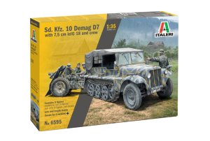 Italeri 6595 - 1:35 Sd.Kfz. 10 Demag D7 with 7,5 cm lelG 18 and Crew