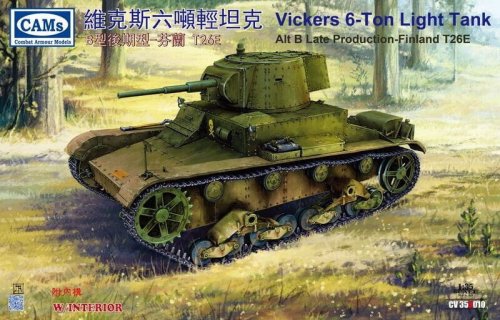 Go to product Riich Models ( CAMs ) CV35A010 - 1:35 Vickers 6-Ton Light Tank Alb B Finnish-T26E w/ Full Interior
