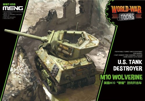 Go to product Meng Model WWT020 - World War Toons M10 Wolverine U.S. Tank Destroyer