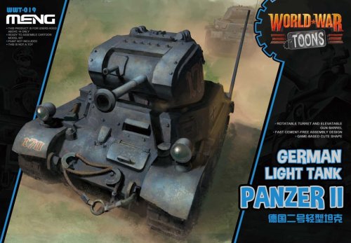 Go to product Meng Model WWT019 - World War Toons Panzer II German Light Tank