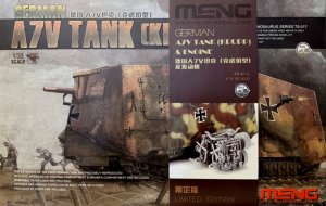 Meng Model TS017S - 1:35 German A7V Tank & Engine (Krupp) Limited Edition