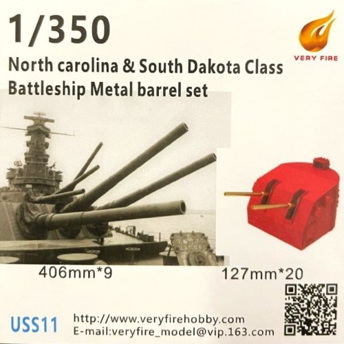 Go to product Very Fire USS11 - 1:350 USS NC/SD Class Metal Barrels And Waterblast