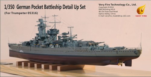 Go to product Very Fire VF350001 - 1:350 DKM Graf Spee Detail Up Set For Trumpeter