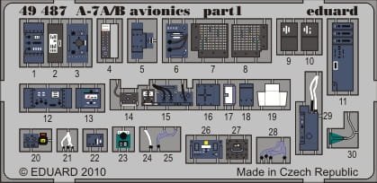 Go to product EDUARD 49487 - 1:48 A-7A/B avionics