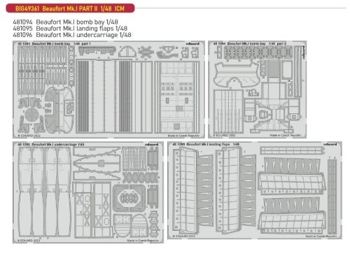 Go to product Eduard BIG49361 - 1:48 Beaufort Mk.I PART II