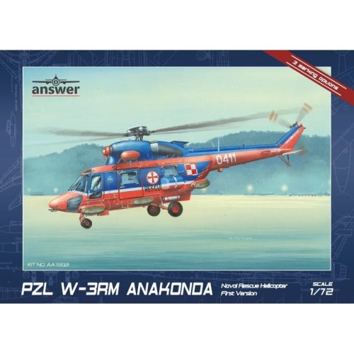 Go to product Answer AA72021 - 1:72 PZL W-3RM Anakonda Naval Rescue Helicotper First Version