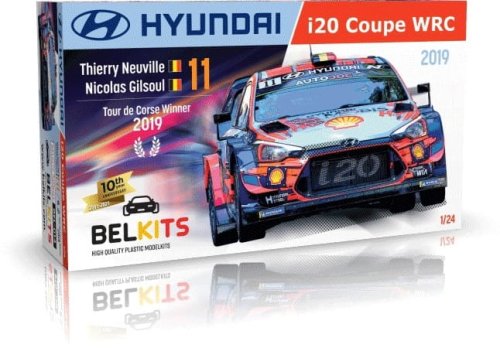 Go to product Belkits 014 - 1:24 Hyundai i20 Coupe WRC Tour de Corse 2019 winner