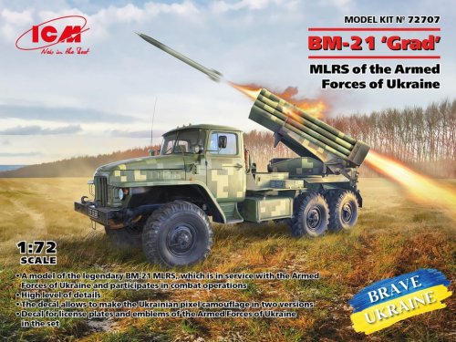 Go to product ICM 72707 - 1:72 BM-21 Grad MLRS of The Armed Forces of Ukraine