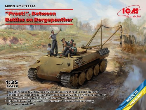 Go to product ICM 35343 - 1:35 Prost!  Between Battles on Bergepanther