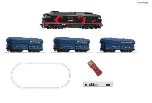 Go to product Roco 51342 H0 - Zestaw kolejki elektrycznej z lokomotywą BR 232 i wagonami towarowymi PKP