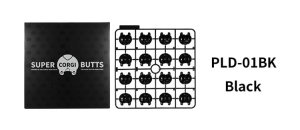 DSPIAE PLD-01BK - Super Corgi Butts colour testing pieces - Black