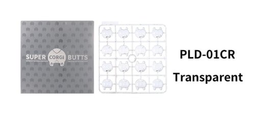Go to product DSPIAE PLD-01CR - Super Corgi Butts colour testing pieces - Clear