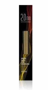 DSPIAE BB-2.0 - Brass rods, dia. 2.0mm, length 200mm - 6 pcs