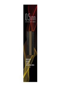 DSPIAE BB-0.5 - Brass rods, dia. 0.5mm, length 200mm - 8 pcs