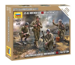 Zvezda 6287 - 1:72 US 81-mm Mortar M1 With Crew