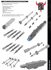 Eduard SIN648104 - 1:48 F-16 armament w/ laser guided bombs
