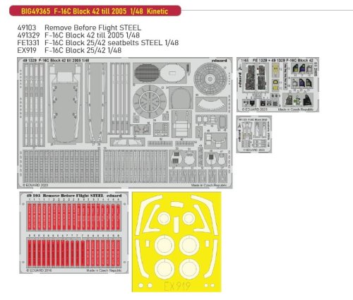 Go to product Eduard BIG49365 - 1:48 F-16C Block 42 till 2005