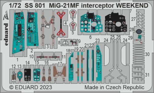Go to product Eduard SS801 - 1:72 MiG-21MF interceptor Weekend