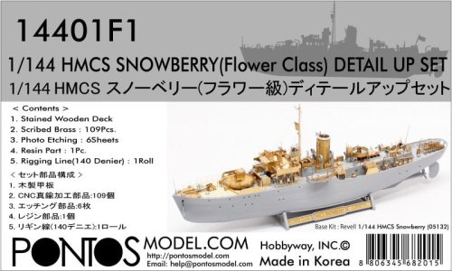 Go to product Pontos 14401F1 - 1:144 HMCS Snowberry Flower Class Detail up set